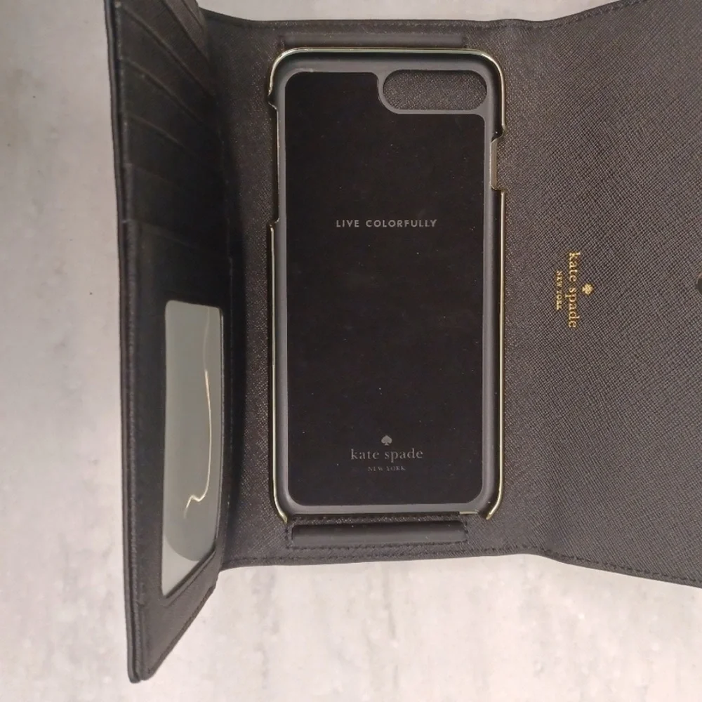 Kate Spade Rectangular Noir Wallet w/Cell Phone Holder